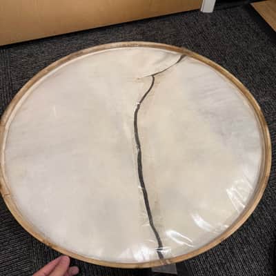 Grouping of Vintage Slingerland Calfskin Heads Pairs of 16", 22", 28" (Rm3) image 16
