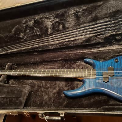 Barrington ntb 332 bass guitar. with midi installed 1990 blue flame image 19