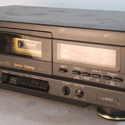 Fisher CR-W681 Double Cassette Deck Dual Deck Synchro Dubbing Sequential Play image 2