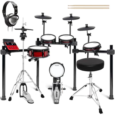 Alesis Nitro Ultimate 9-Piece Electronic Drum Kit DRUM ESSENTIALS BUNDLE image 1