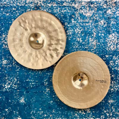 Don't pay £585!! 14" Sabian HHX EVOLUTION DAVE WECKL Hihats 958g 1408g image 11