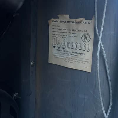 1969 Fender Silverface Super Reverb image 5