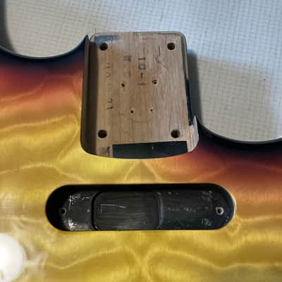 2010 MIJ Charvel San Dimas Wild Card #5 Lava Molten Crust Guitar Body Floyd Ready image 11