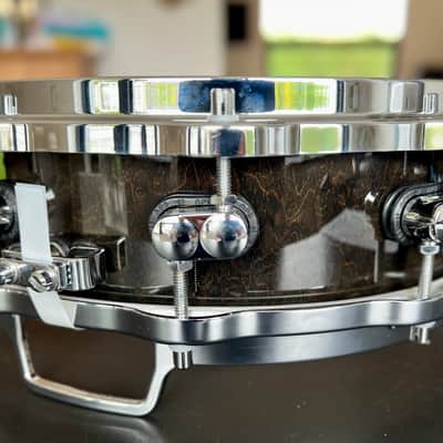 Sonor Designer Series Maple Light piccolo snare drum (DS-1404ML) 1998 - Black stain image 7