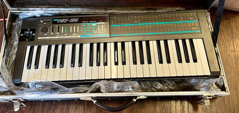Korg Poly-800 Polyphonic Analog Synthesizer w/ Case & Programming Cassette Tape image 1