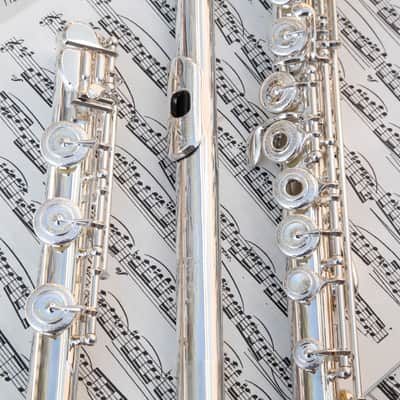 Gemeinhardt 2SP Straght-Headjoint Flute with Offset G 2010s - Silver-Plated image 2