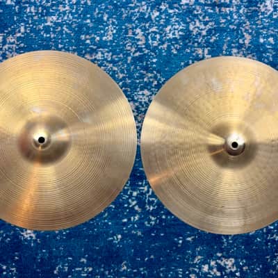 1960s CLEAN 15” Zildjian AVEDIS Hi Hats 982g 1019g image 1