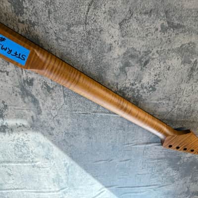 BMC Guitar 3AAA FLAME MAPLE Neck Strat® Stratocaster® 22 Fret Roasted With Rosewood Fingerboard Nitro Lacquer 9.5 Radius  STFRM3A #1 image 4
