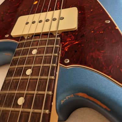 Fender American Performer Jazzmaster - Rosewood Fretboard - 2019 - Satin Lake Placid Blue - Relic - image 6