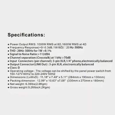 LASE Replacement Amplifier QS-3600 Module for QSC KS212C Powered Sub Woofer Also fits KS118 image 3