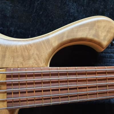 2018 Skjold Slayer 5 Exotic Stage Series 5String Bass Select Premium Myrtle Top image 7