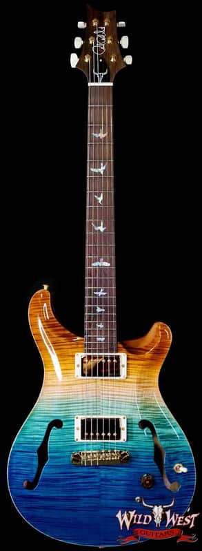 PRS Wild West Guitars 25th Anniversary Limited Run Wood Library Artist Package Hollowbody II Piezo Beach Fade (Private Stock Color) 5.55 LBS (US Only / No International Shipping) image 1