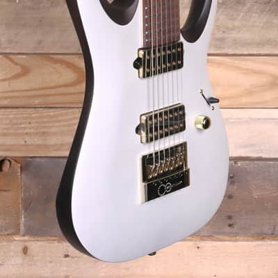 Ibanez K7YANG "Head" Signature 7-String Electric Guitar Matte White w/ Gigbag image 2