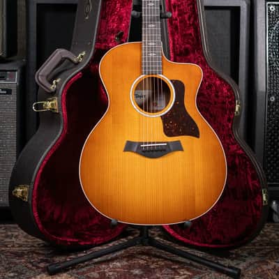 Taylor 214ce-K DLX Special Edition Grand Auditorium Acoustic/Electric Guitar - Honeyburst with Hardshell Case image 14