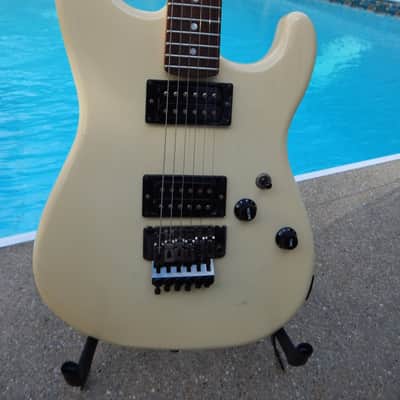 ESP M-2 Craft House 1984 White Banana Headstock image 4