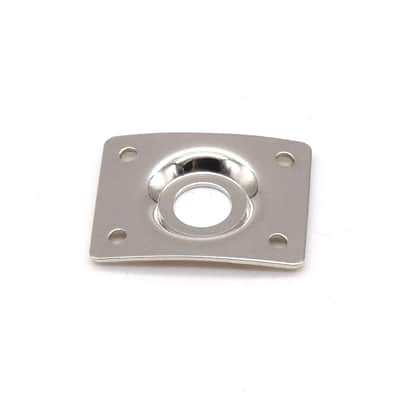 KD By AxLabs Steel Rectangular Jack Plate - Curved Plate, w/ Recessed Hole - Nickel image 1