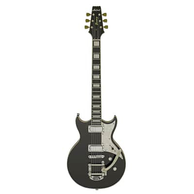 Aria 212 MK2 Pro II Bowery Chambered Construction Electric Guitar,212-MK2-BK image 4
