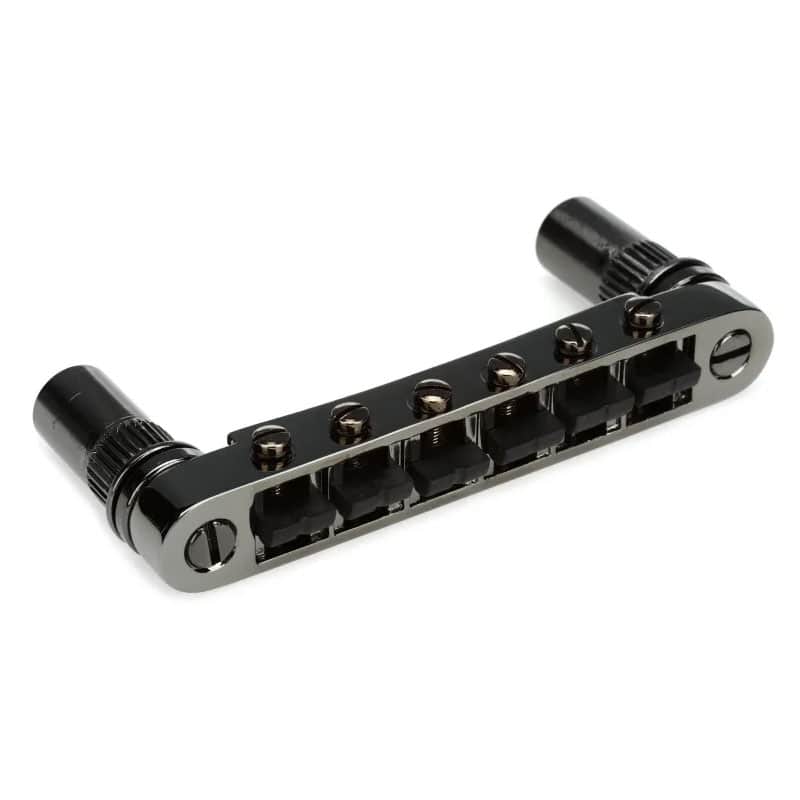 Graph Tech ResoMax NV2 4mm Bridge String Saver Saddles Black Nickel PS-8843-BN image 1