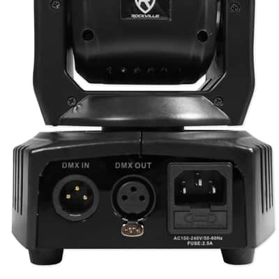Rockville RockOn-7 40w RGBW Moving Head DMX Spot Beam Stage Club Light and Remote image 8