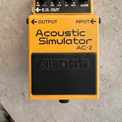 Boss AC-2 Acoustic Simulator (Silver Label) 1997 - 2006 - Yellow image 1
