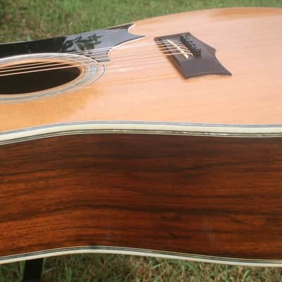1977 Yairi YW600G Grammer Guitar Style New Jacaranda - Natural+Hard Case image 15