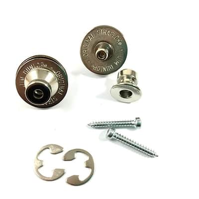 Dunlop Strap Locks - Guitar - Traditional Strap Retainer System Nickel