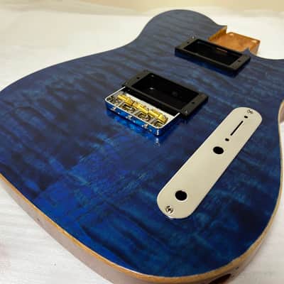Custom Tele-Style Body 2021 - Blue sealed w\Tru Oil image 4
