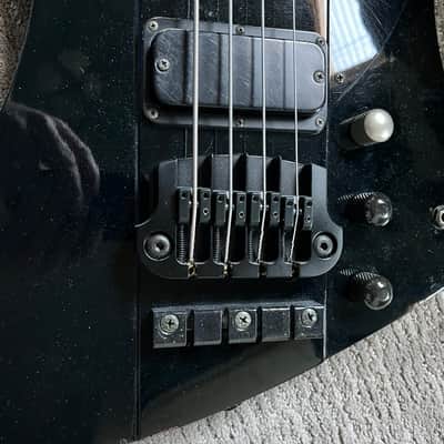 Greco TB-700 Thunderbird Bass Black 1980s MIJ with Hipshot SuperTone Gibson Bridge + Gibson Thunderbird Case image 15