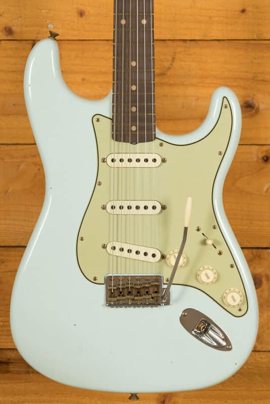 Fender Custom Shop Limited 60 Strat - Journeyman Relic Super Faded Aged Sonic Blue image 1