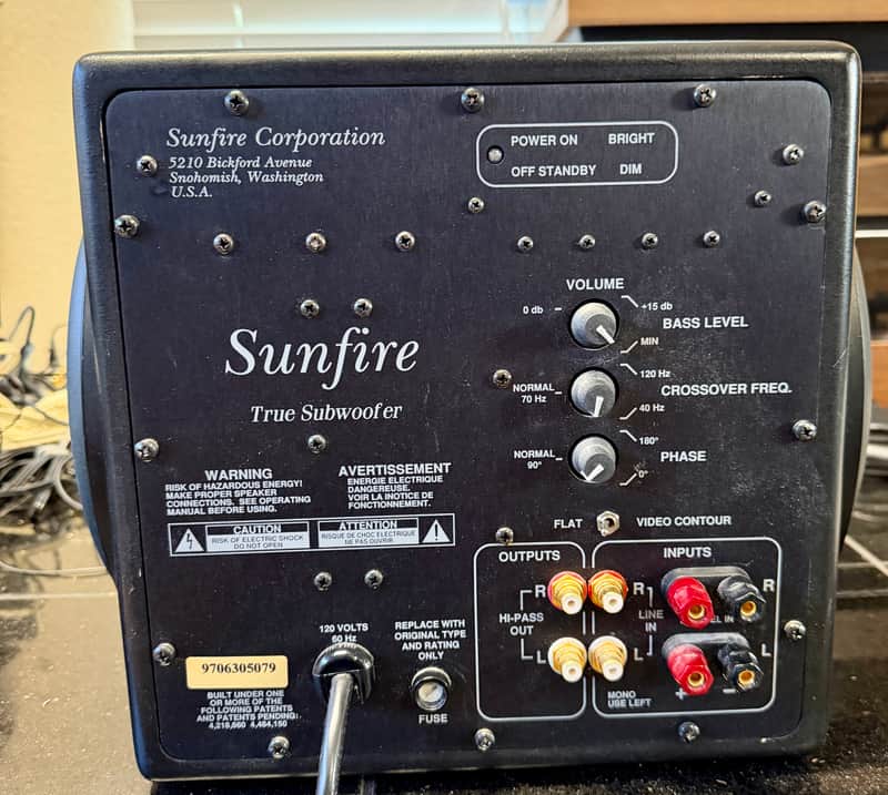 SUNFIRE True 10" Active Subwoofer 2700W; Tested