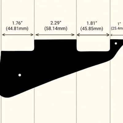 5 Ply Black/Cream Wide Bevel Pickguard for Gibson Les Paul Standard & Custom Made In USA image 6