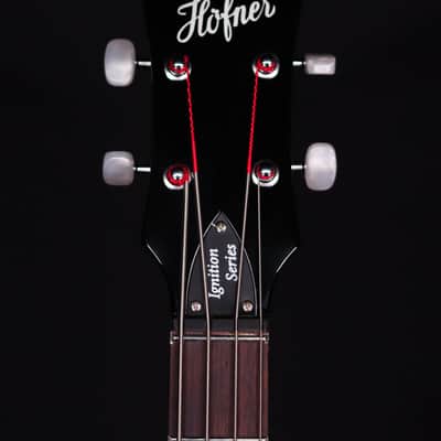Hofner Ignition PRO Club 4-String Bass, Transparent Black, Teacup knobs image 9