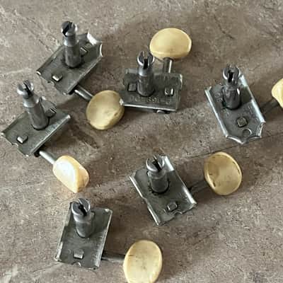 1964 1965 1966 set Fender Musicmaster Duo Sonic Mustang guitar tuners tuning pegs image 5