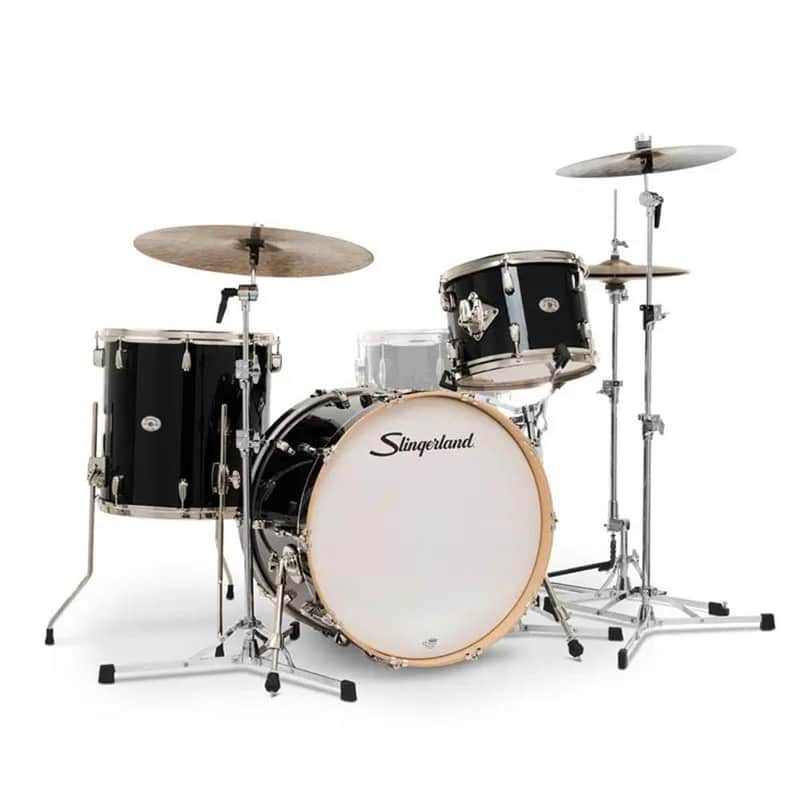 Slingerland Studio King 3pc Drum Set 22/13/16 Del Norte Black image 1