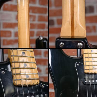 Fender Stratocaster Hardtail Black 1979 w/Hard Shell Case image 15