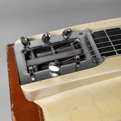 Circa 1955 Fender Dual 6 Professional Three Leg Steel Guitar w/OHSC image 12