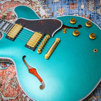 GIBSON USA Custom Shop 59 ES-355 Custom Reissue *Dealer Select Murphy Lab Light Aged "Sea Green" (2025) image 5