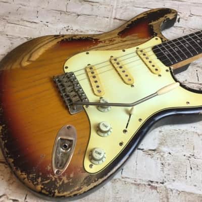 Fraser Guitars - Aged Sunburst Custom Shop 60s Stratocaster Guitar Vintage Relic MADE TO ORDER image 1