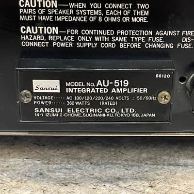 Sansui AU-519 Vintage integrated amplifier image 8