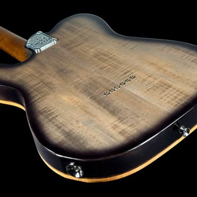 2026 Lucky Dog Evangelist Tele Master Grade Flame Top ~ Transparent Caribbean Blue image 4