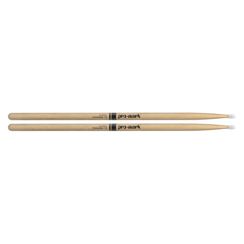 Promark American Hickory 7A Nylon Tip Drum Sticks image 1