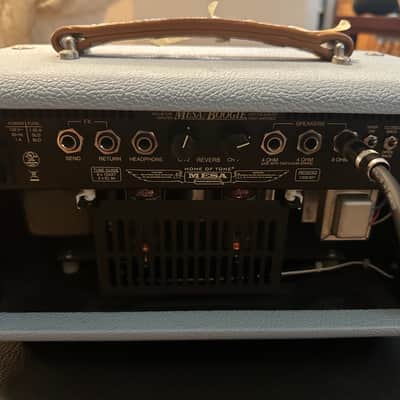 Mesa Boogie Mark Five:25 2-Channel 25-Watt Tube Amp Head - Custom Baby Blue Bronco & Tan Grille (Excellent Condition) image 7