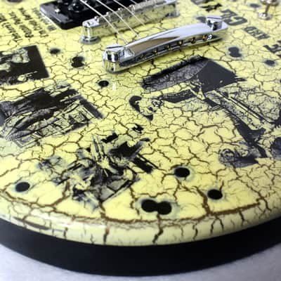 Custom Crackle Painted and Upgraded Epiphone LP Special ll Guitar with Matching Headstock image 19