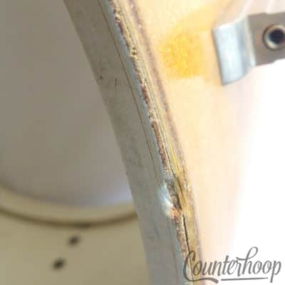 Leedy&Ludwig 22x14" Bass Drum Gold Sparkle Vintage 50s Nickel Rail Mount Elkhart image 11
