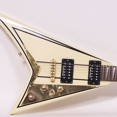 Jackson RR5 Rhoads Electric Guitar White W Pinstrips W/Case -White image 2