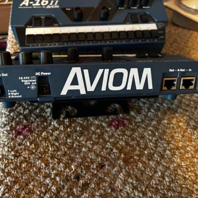 4x Aviom A-16II (A16-II) Personal Monitor Mixer with mount and power supply image 3
