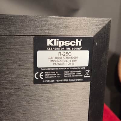 Klipsch R-15M Reference Bookshelf Speakers & R-25C Center Console Speaker image 24