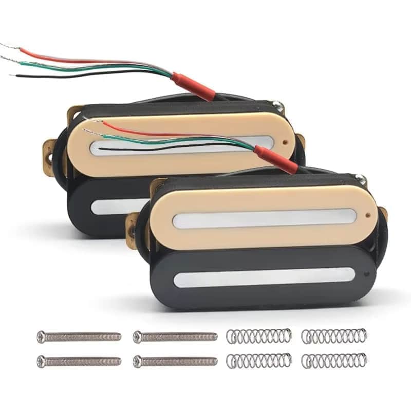 Zebra Guitar Humbucker Pickup Dual Blades Pickups Set image 1