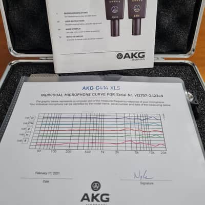 AKG C414 XLS Large Diaphragm Multipattern Condenser Microphone 2010s - Black image 4