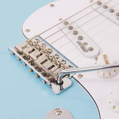 Vintage V6 ReIssued Electric Guitar ~ Laguna Blue image 4